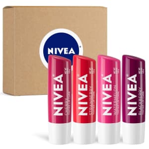 Nivea Fruity Tinted Lip Balm 4-Pack for $6.68 via Sub & Save Nivea Fruity Tinted Lip Balm 4-Pack for $6.68 via Sub & Save