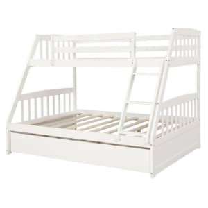 Harper & Bright Designs Solid Wood Twin-over-Full Bunk Bed w/ 2 Drawers for $482 Harper & Bright Designs Solid Wood Twin-over-Full Bunk Bed w/ 2 Drawers for $482