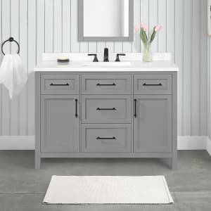 allen + roth Brinkhaven 48" Undermount Single Sink Bathroom Vanity w/ Stone Top for $999 allen + roth Brinkhaven 48" Undermount Single Sink Bathroom Vanity w/ Stone Top for $999