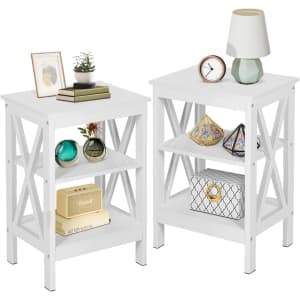 Vecelo Nightstand / Side Table 2-Pack for $76