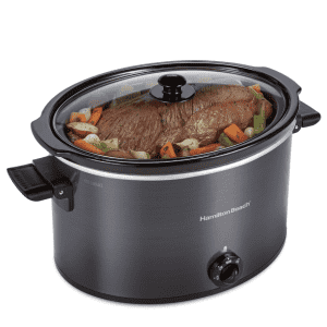 Hamilton Beach 10-Quart Slow Cooker with Folding Handles for $50