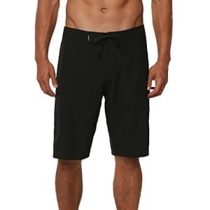 O'NEILL Men's 21 Inch Outseam Superfreak Stretch Swim Boardshort, Black/Solid, 28 for $20
