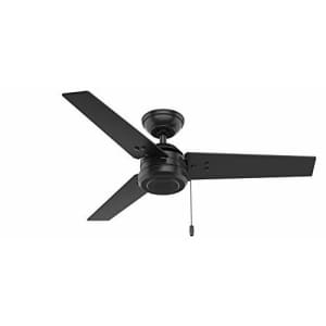 HUNTER 50260 Cassius Outdoor Ceiling Fan with Pull Chain, 44", Matte Black Finish for $97