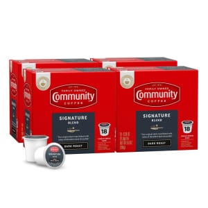 Community Coffee Single-Serve Cup 72-Pack for $21 via subscription Community Coffee Single-Serve Cup 72-Pack for $21 via subscription