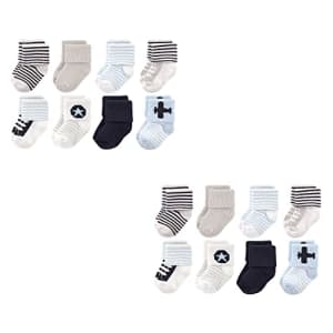 Luvable Friends Unisex Baby Newborn and Baby Terry Socks, Airplane 16-Piece, 6-12 Months for $23
