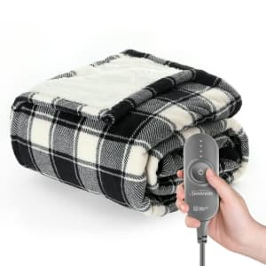 Sunbeam 50" x 60" Heated Electric Throw Blanket for $13 Sunbeam 50" x 60" Heated Electric Throw Blanket for $13