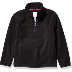 Amazon Essentials Girls and Toddlers' Quarter-Zip Polar Fleece Jacket from $5