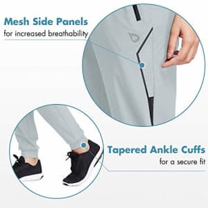 BALEAF EVO Women's Athletic Joggers Quick Dry Workout Outdoor Pants Zippered Pockets Light Weight for $32