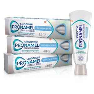 Sensodyne Pronamel Gentle Whitening 4-oz. Toothpaste 3-Pack for $19
