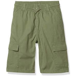 The Children's Place Boys Size Slim Solid Cargo Shorts, Greenwich, 6S for $15