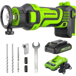 Greenworks 24V Speed Saw Rotary Cut Tool with Battery and Charger for $73