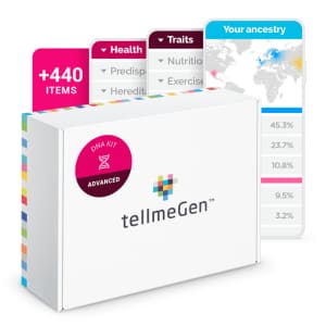 tellmeGen DNA Test Advanced for $70