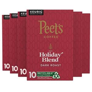 Peet's Peets Coffee, Holiday Blend 2021 - Dark Roast Coffee - 60 K-Cup Pods for Keurig Brewers (6 Boxes of for $40