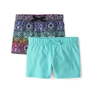 The Children's Place Girls' Pull On Everyday Shorts 2 Pack, Medallion, X-Small for $10