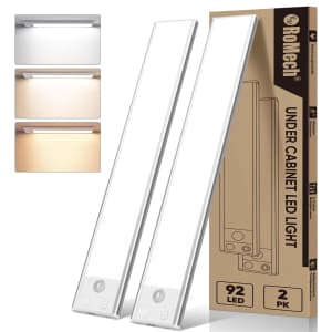 Romech 92-LED Under Cabinet Light 2-Pack for $16