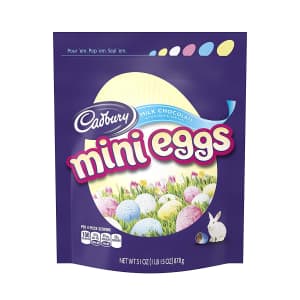 Cadbury 31-oz. Milk Chocolate Creme Candy Miniature Eggs for $9 Cadbury 31-oz. Milk Chocolate Creme Candy Miniature Eggs for $9