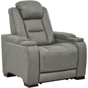 Signature Design by Ashley The Man-Den Leather Power Recliner for $864