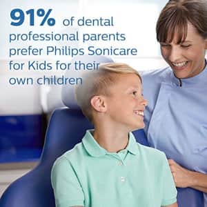 Philips Sonicare HX6321/02 Sonicare for Kids Rechargeable Electric Toothbrush, Blue for $25 Philips Sonicare HX6321/02 Sonicare for Kids Rechargeable Electric Toothbrush, Blue for $25