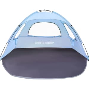 WhiteFang 3-Person Anti-UV Portable Beach Tent for $34