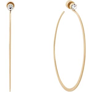 Michael Kors Modern Brilliance Gold-Toned Hoop Earrings for $33