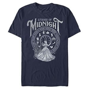 Disney Men's Princess Stroke of Midnight T-Shirt, Navy Blue, Large for $11