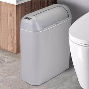 Automatic Motion Sensor Bathroom Trash Can for $15