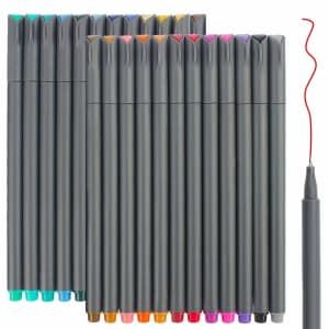 Taotree Fineliner 24-Piece Color Pens Set for $9