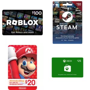 Video Game Gift Cards at Target: Buy 1, get 15% off 2nd