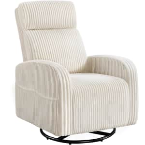 Yaheetech 360° Swivel Nursery Glider Chair for $153