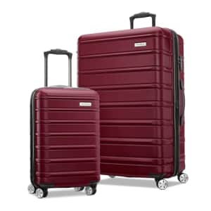 Samsonite Omni 2 Hardside Expandable Luggage with Spinner Wheels, Nature Merlot, 2-Piece Set for $460 Samsonite Omni 2 Hardside Expandable Luggage with Spinner Wheels, Nature Merlot, 2-Piece Set for $460