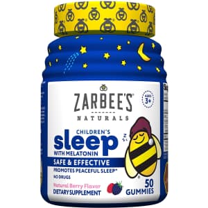 Zarbee's Naturals Sleep with Melatonin Supplement 50-Count Jar for $5.97 via Sub & Save Zarbee's Naturals Sleep with Melatonin Supplement 50-Count Jar for $5.97 via Sub & Save