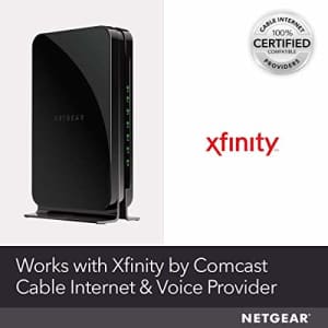NETGEAR Cable Modem with Voice CM500V - For Xfinity by Comcast Internet & Voice | Supports Cable for $80