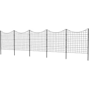 Zippity Outdoor Products 39" No Dig Decorative Metal Garden Dog Fence for $140