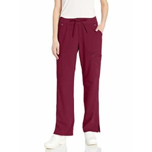 Dickies Women's Mid Rise Rib Knit Waistband Pant, D-Wine, Large for $30 Dickies Women's Mid Rise Rib Knit Waistband Pant, D-Wine, Large for $30
