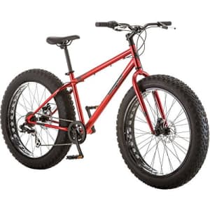 Mongoose Hitch Mens All-Terrain Fat Tire Mountain Bike, 7 Speed Drivetrain, 26-inch Wheels, 4-Inch for $368