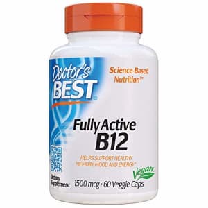 Doctor's Best Fully Active B12 1500 mcg, Non-GMO, Vegan, Gluten Free, Supports Healthy Memory, Mood for $7