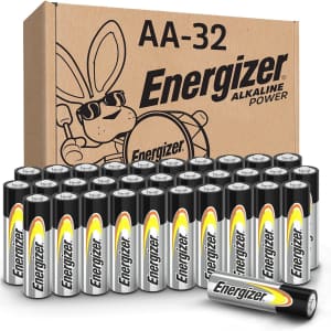 Energizer 32-Count AA Batteries for $13 via Sub & Save