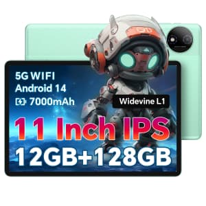 ODEA A11 11" 12GB+129GB Android 14 Tablet for $70