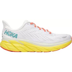 Hoka Men's Clifton 8 Running Shoes (larger sizes) for $75 in cart
