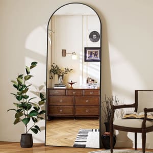 Riskioir 64" x 21" Full-Length Arched Standing Mirror for $57