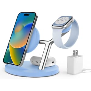 3-in-1 Wireless Apple Device Charging Station for $14