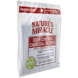 Nature's Miracle Odor Control Universal Charcoal Filter 2-Pack for $20
