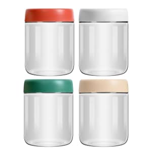 16-oz. Glass Food Jars 4-Pack for $10