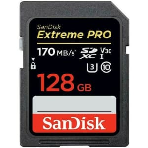 SanDisk 128GB Extreme Pro UHS-I U3 SD Card for $24