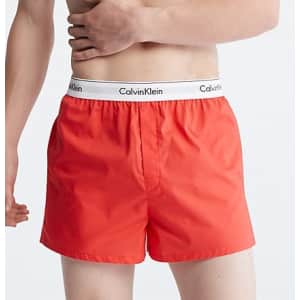 Calvin Klein Men's Modern Cotton Sleep Slim Boxer for $8