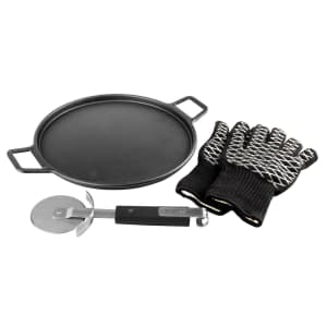 PitMaster King 4-Piece Cast Iron Pizza Griddle Set for $46 PitMaster King 4-Piece Cast Iron Pizza Griddle Set for $46