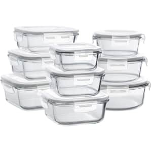 Bayco 9-Piece Glass Storage Container Set for $30 Bayco 9-Piece Glass Storage Container Set for $30
