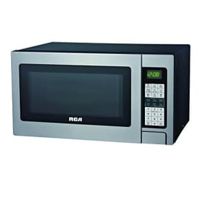 RCA RMW1324 1.3 Cubic Foot Microwave with Grill Feature, Stainless Steel for $218
