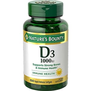 Nature's Bounty Vitamin D3 by Natures Bounty for immune support. Vitamin D3 provides immune support and promotes for $16