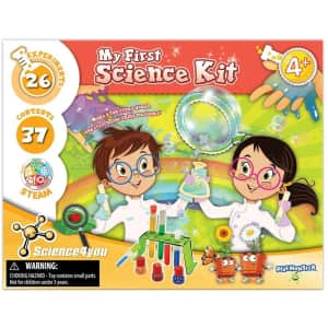 PlayMonster Science4you 26-Experiment My First Science Kit for $20